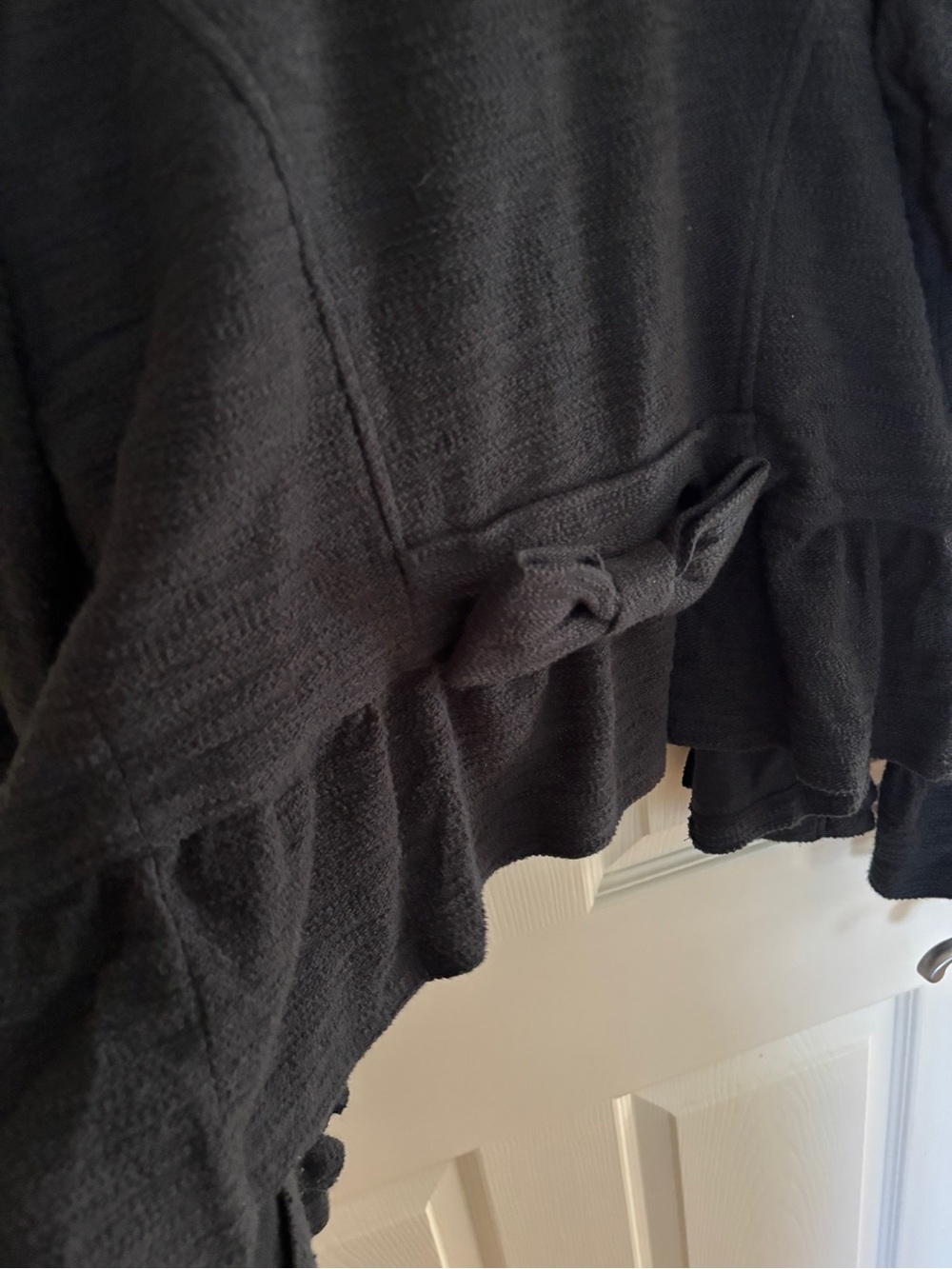 74. NWT โจ Ruffled Peplum Button Jacket - Picture 5 of 5
